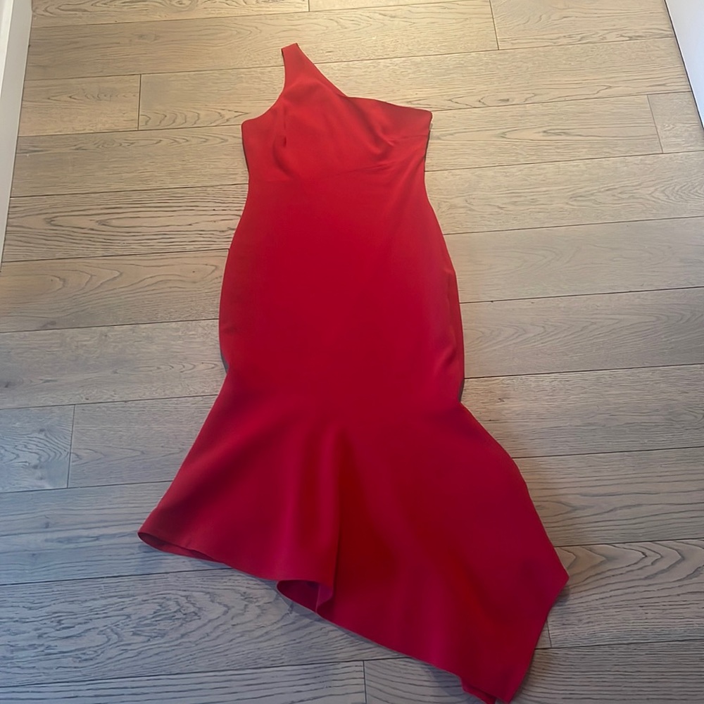 Cinq a sept one shoulder tier dress